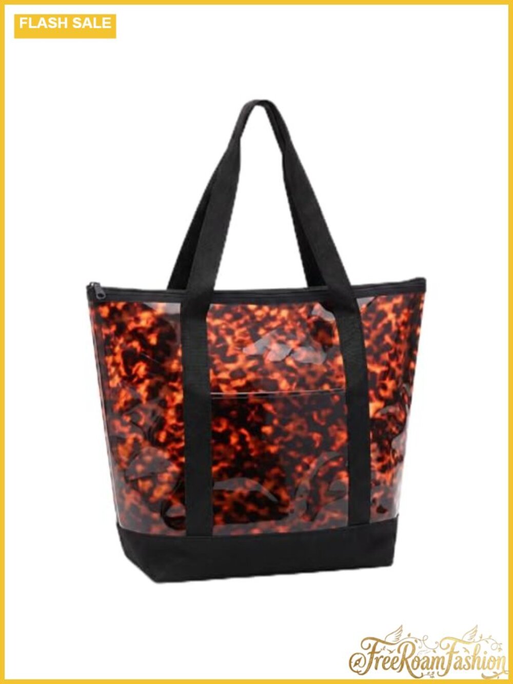 Clear PVC Tote Bag Security Approved Beach Travel Work